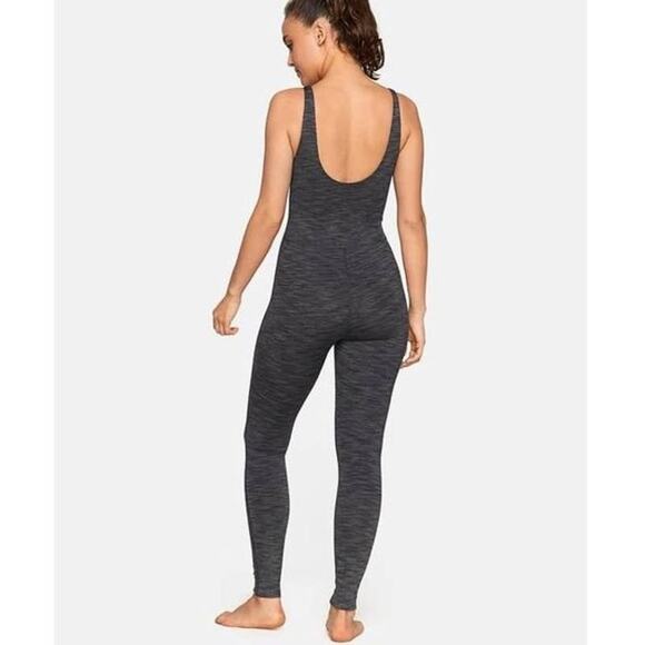 Outdoor Voices Freeform Unitard Bodysuit Heathered Charcoal | Gray | SZ M - Picture 2 of 13